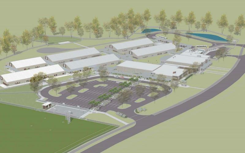A rendering from the Phase III plan for Wildlight Elementary School. NASSAU COUNTY SCHOOL DISTRICT