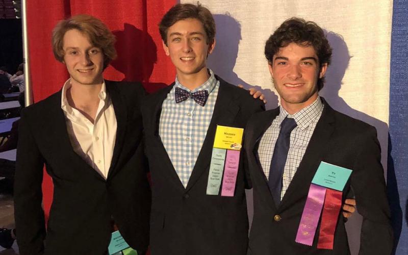 Maddox Bryant, Anthony Balsamo and Tytus Boston were American Legion Boys State delegates selected by American Legion Post 54. Boston served as a state senator and filled the seat of state Sen. Aaron Bean during the Florida American Legion Boys State in Tallahassee.