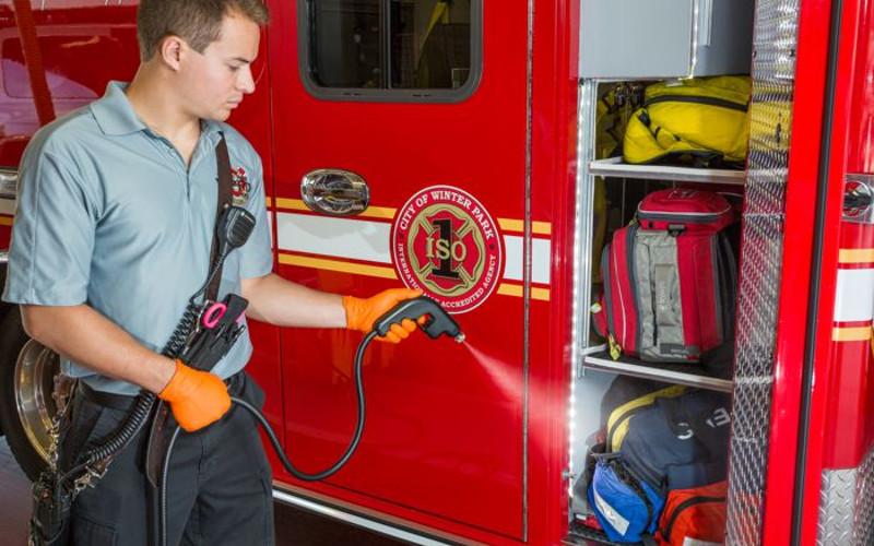 A $28,623 grant will be used for the purchase of two AeroClave Decontamination Systems for use in decontaminating Nassau County Fire & Rescue rescue units. COURTESY OF AEROCLAVE
