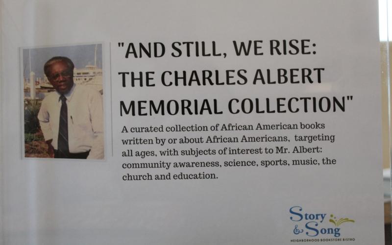 The Charles Albert Collection will be available at the Ernie Albert Library in the Peck Center. Books in the collection can be purchased at Story and Song Bookstore Bistro, 1430 Park Ave. in Fernandina Beach.